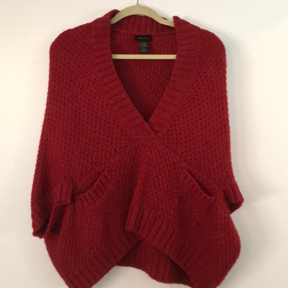 Ella Moss wool poncho sweater